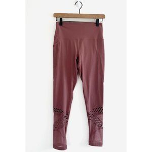 Pink Victoria's Secret Leggings Small Pink Mesh Yoga Stretchy Balletcore Workout